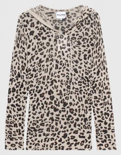 Gemusterter Kaschmir-Hoodie