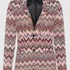 Gemusterter Slim-Fit Blazer