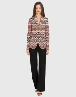 Gemusterter Slim-Fit Blazer