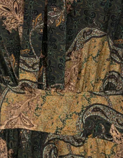 Gemustertes Mini Seiden-Kleid