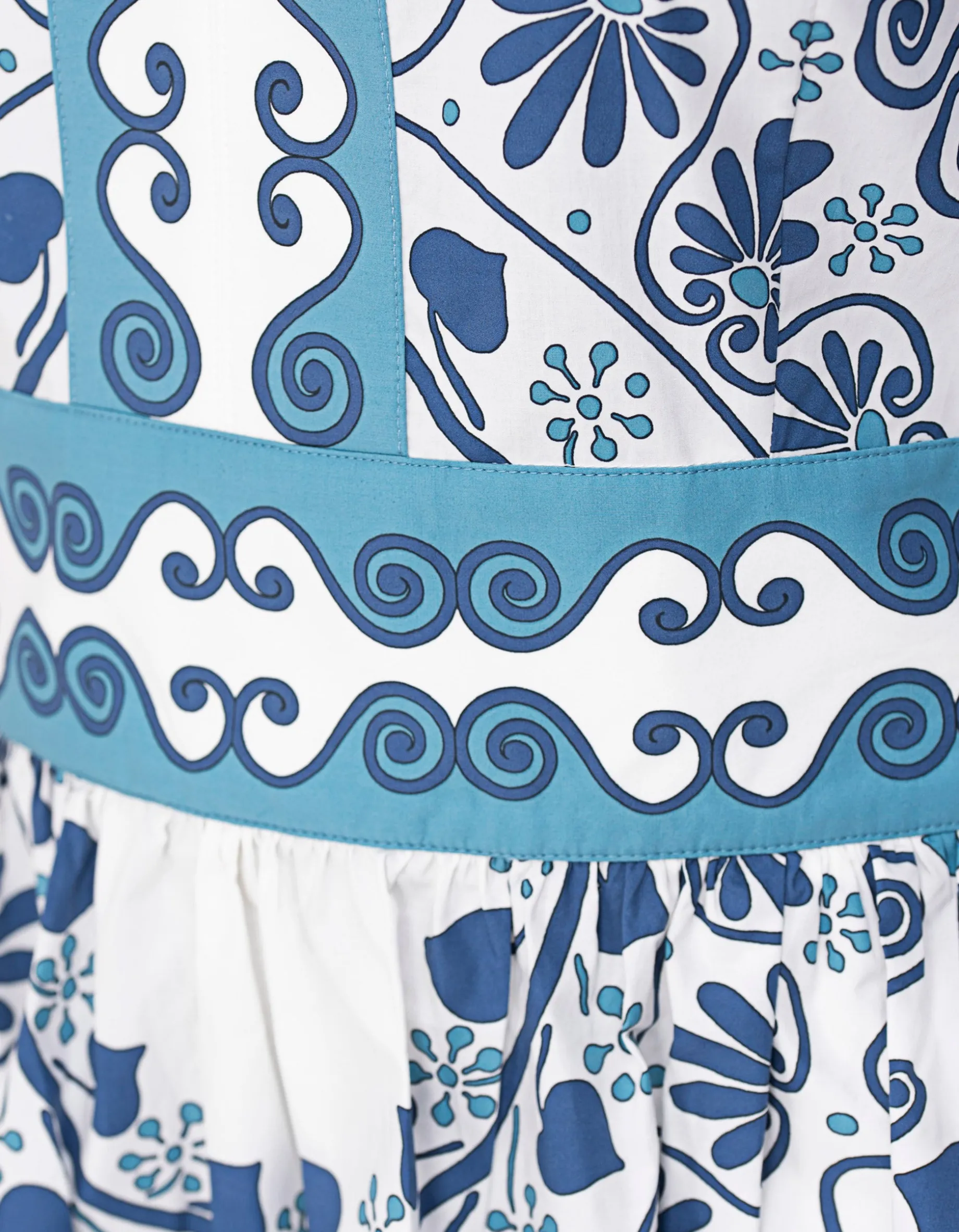 Gemustertes Mini-Kleid