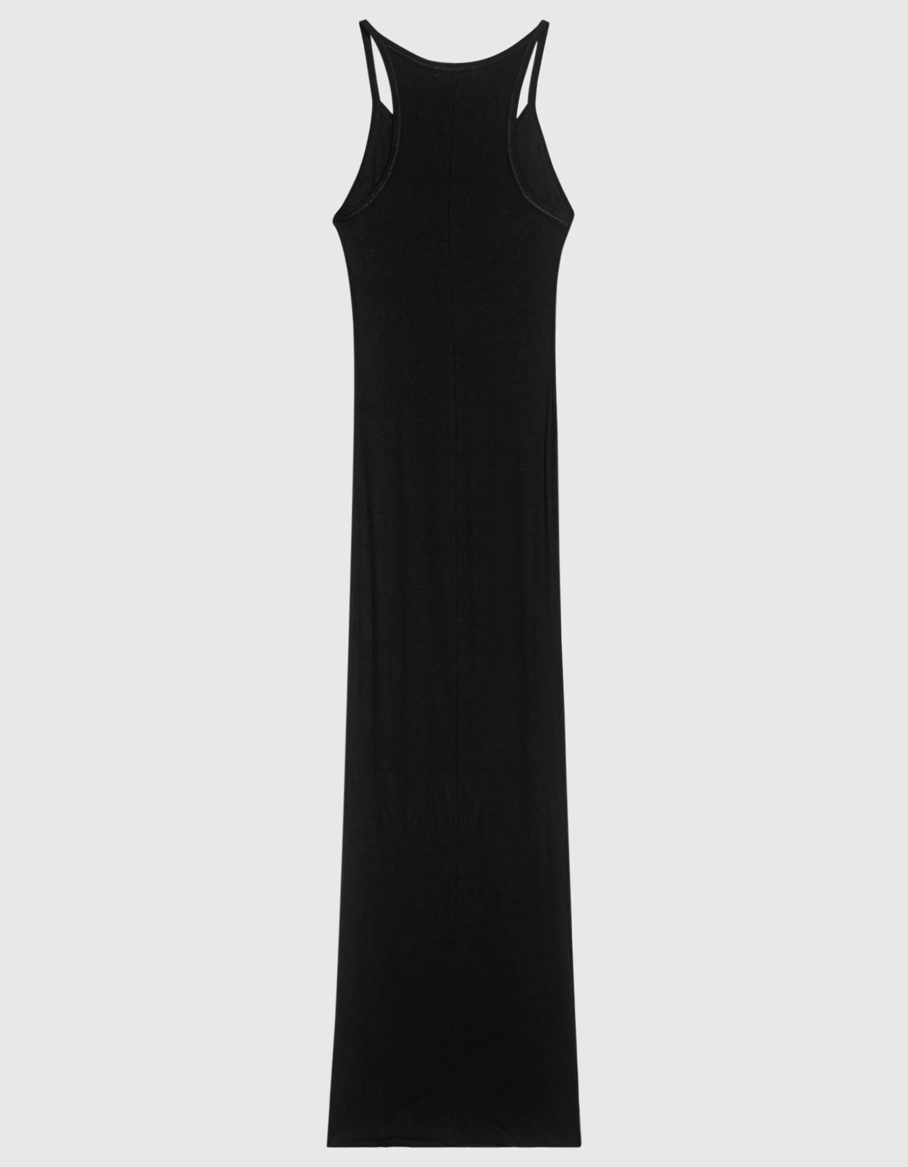 Geripptes Maxi-Trägerkleid