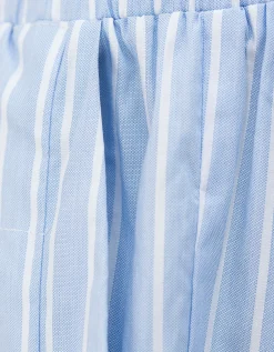 Gestreifte Wide-Leg Hose