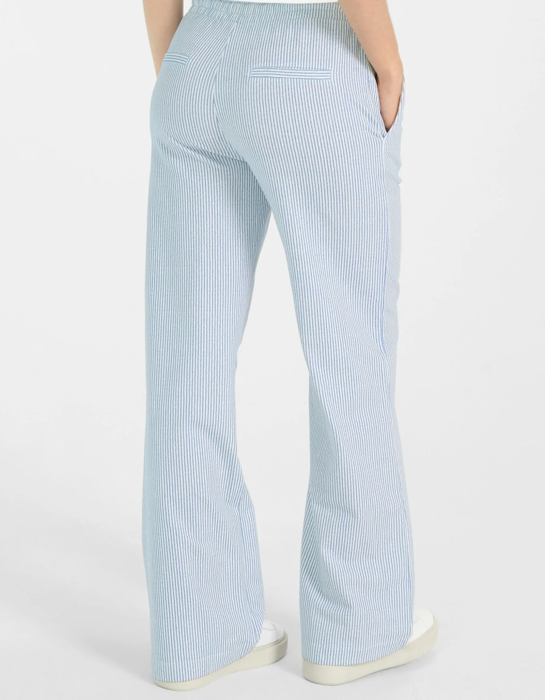 Gestreifte Wide-Leg Hose Marisa