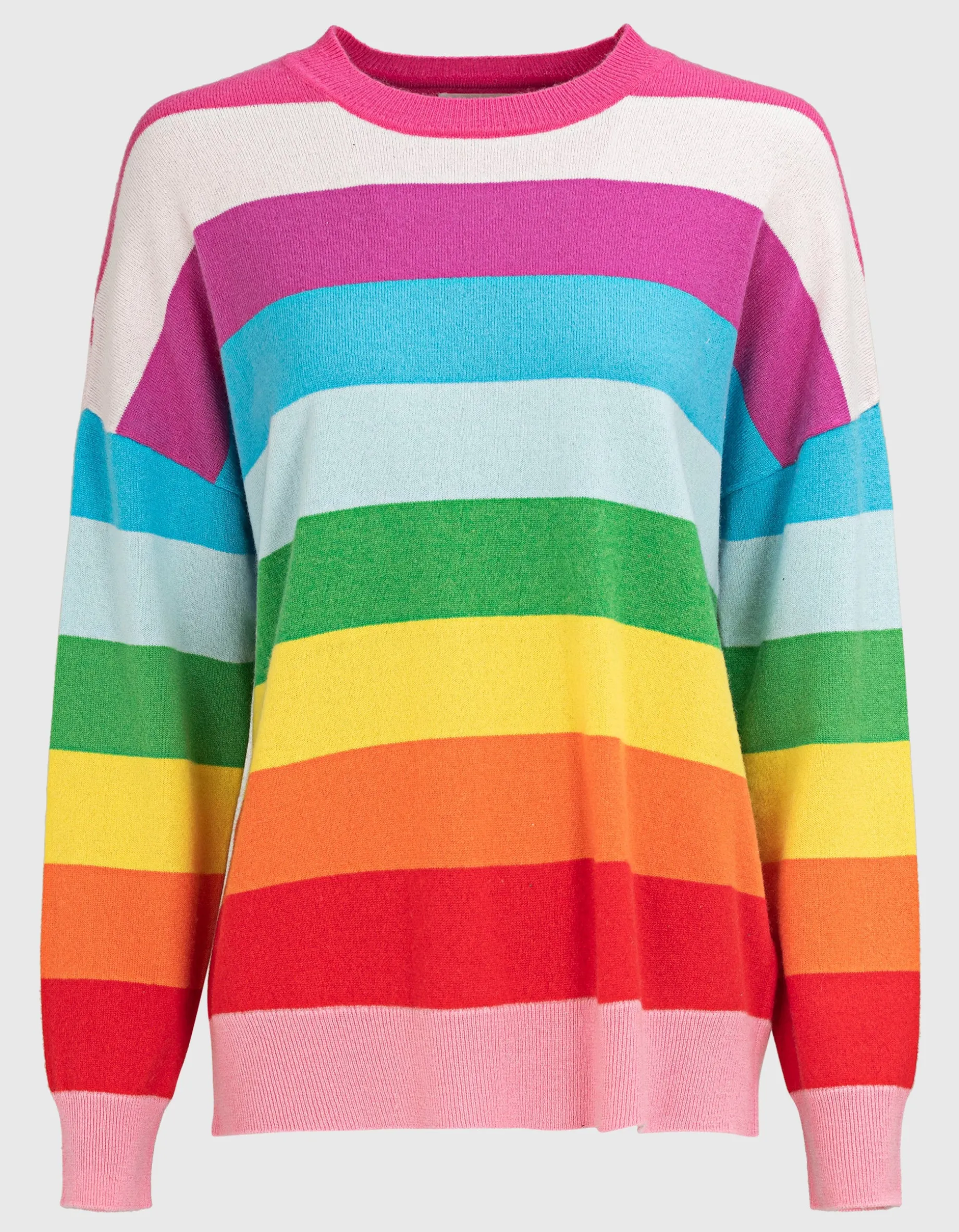 Gestreifter Kaschmirpullover
