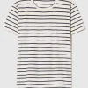 Gestreiftes Baumwoll T-Shirt Lana