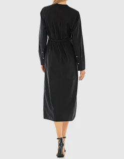 Hemdblusen-Kleid Clio in Wickeloptik