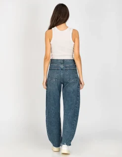 High Waist Barrel-Leg Jeans Luna