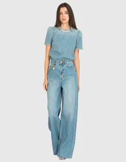 High-Rise Wide-Leg Jeans Crush
