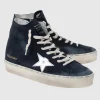 High-Top Veloursleder-Sneaker