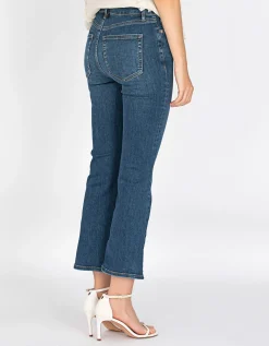 High-Waist Bootcut Jeans