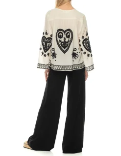 High-Waist Wide-Leg Hose