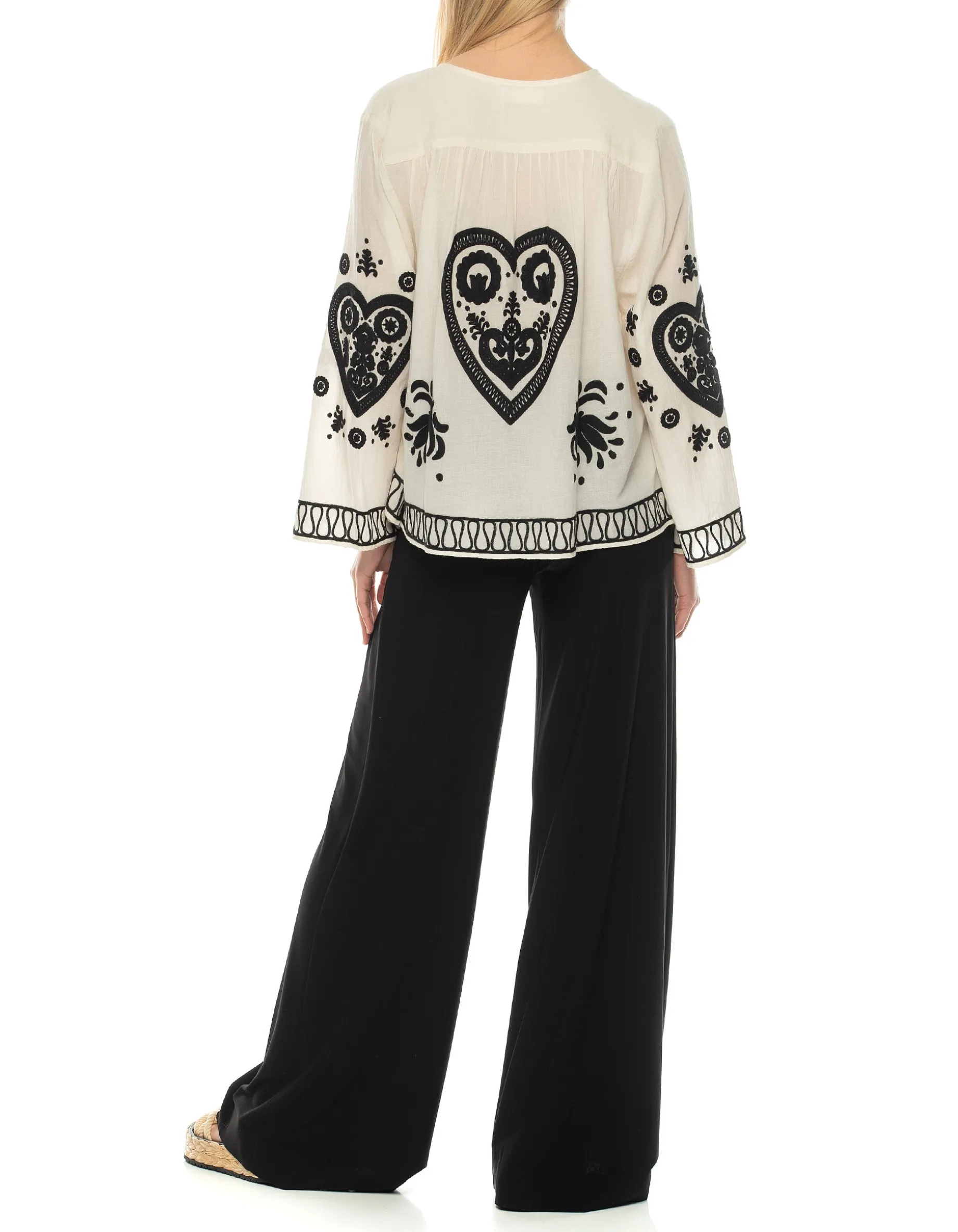 High-Waist Wide-Leg Hose