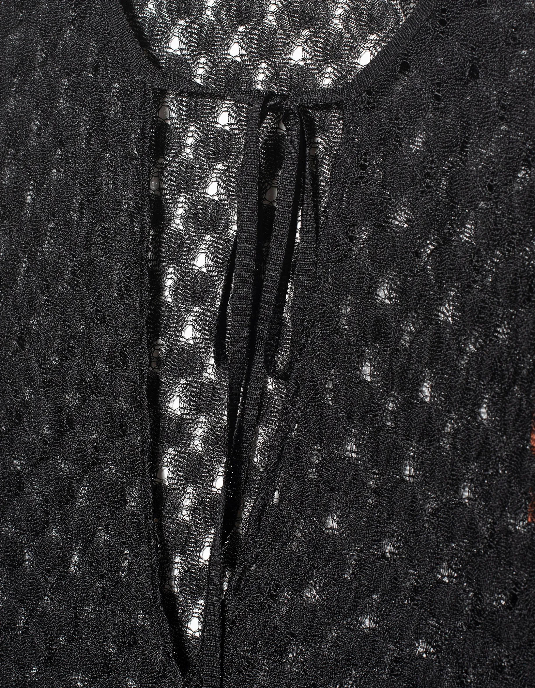 Häkelspitzen-Bluse mit Bindedetails