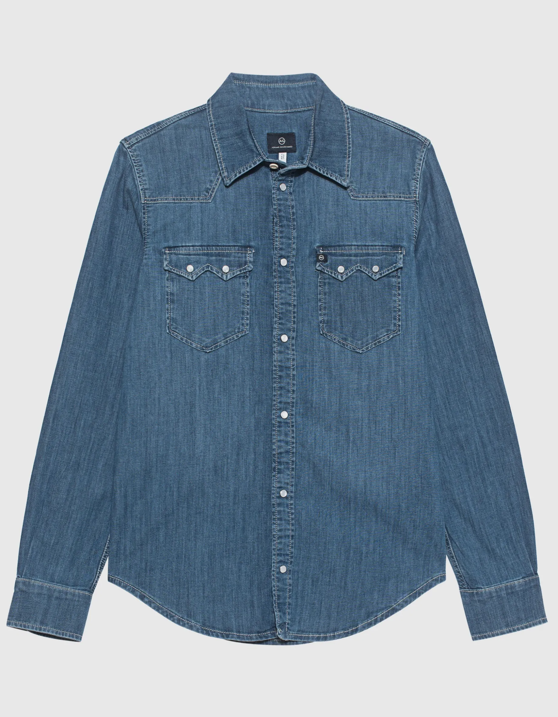 Jeanshemd im Western-Stil
