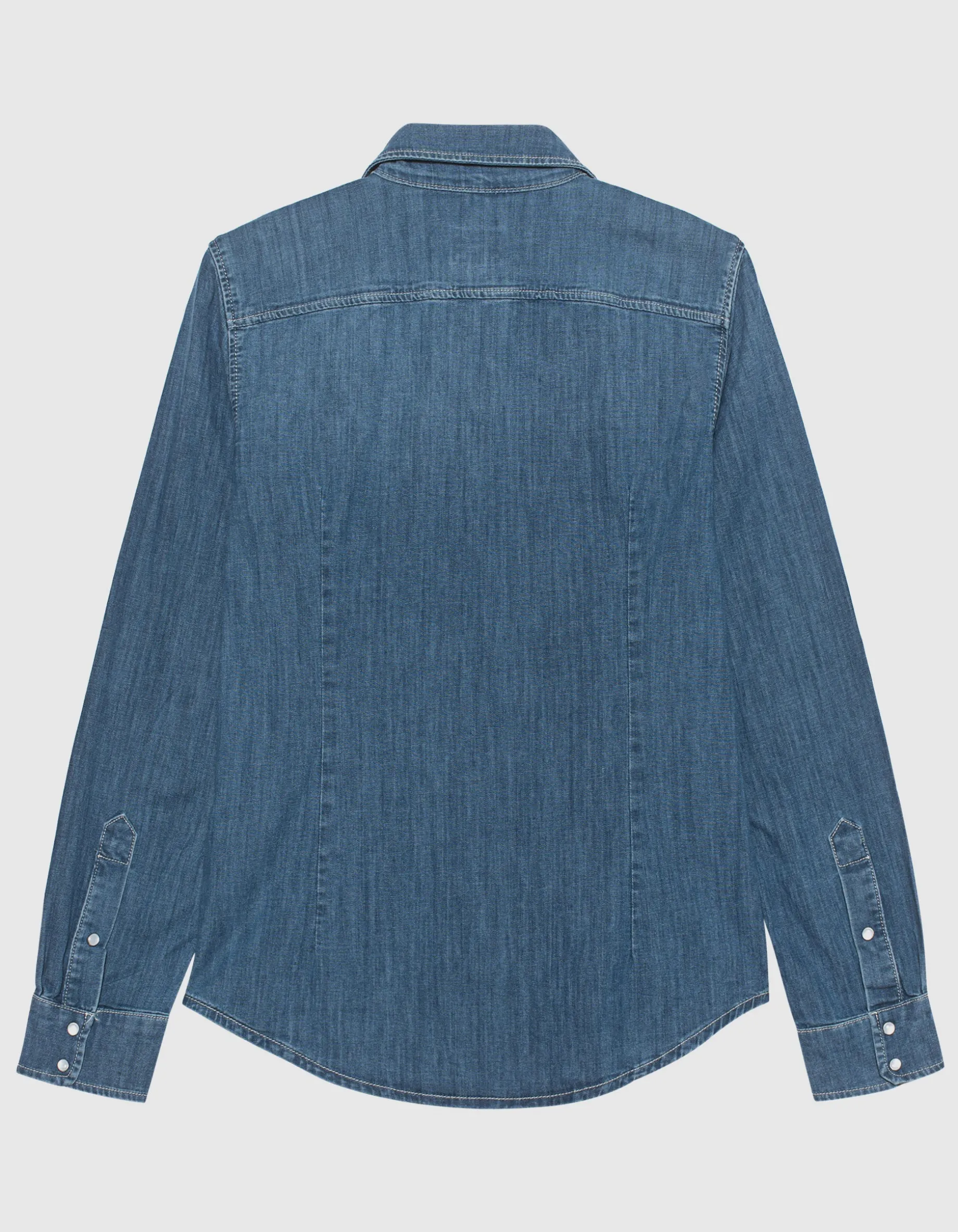 Jeanshemd im Western-Stil