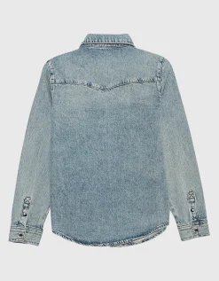 Jeanshemd mit Druckknöpfen