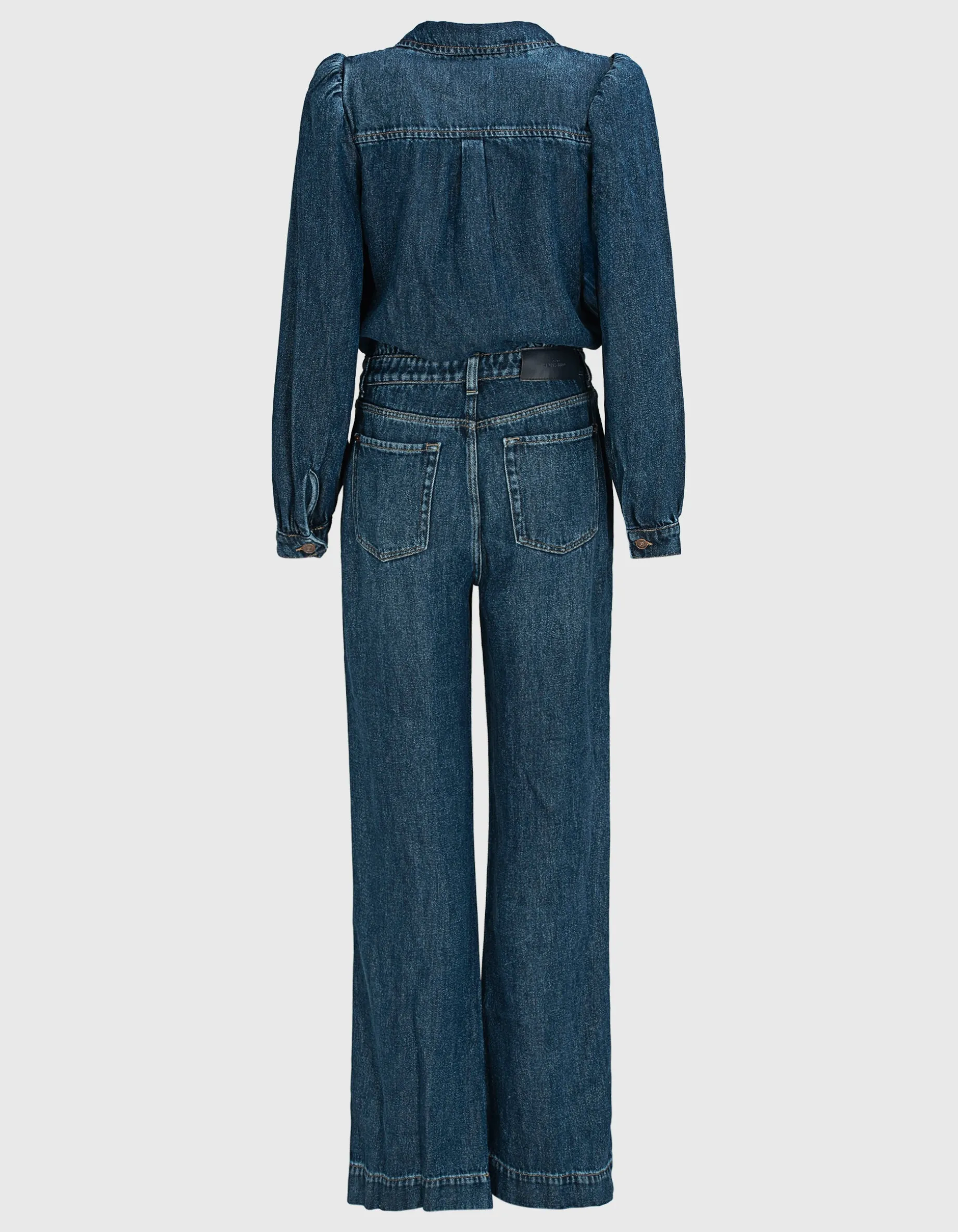 Jeans-Overall im Washed-Out Look