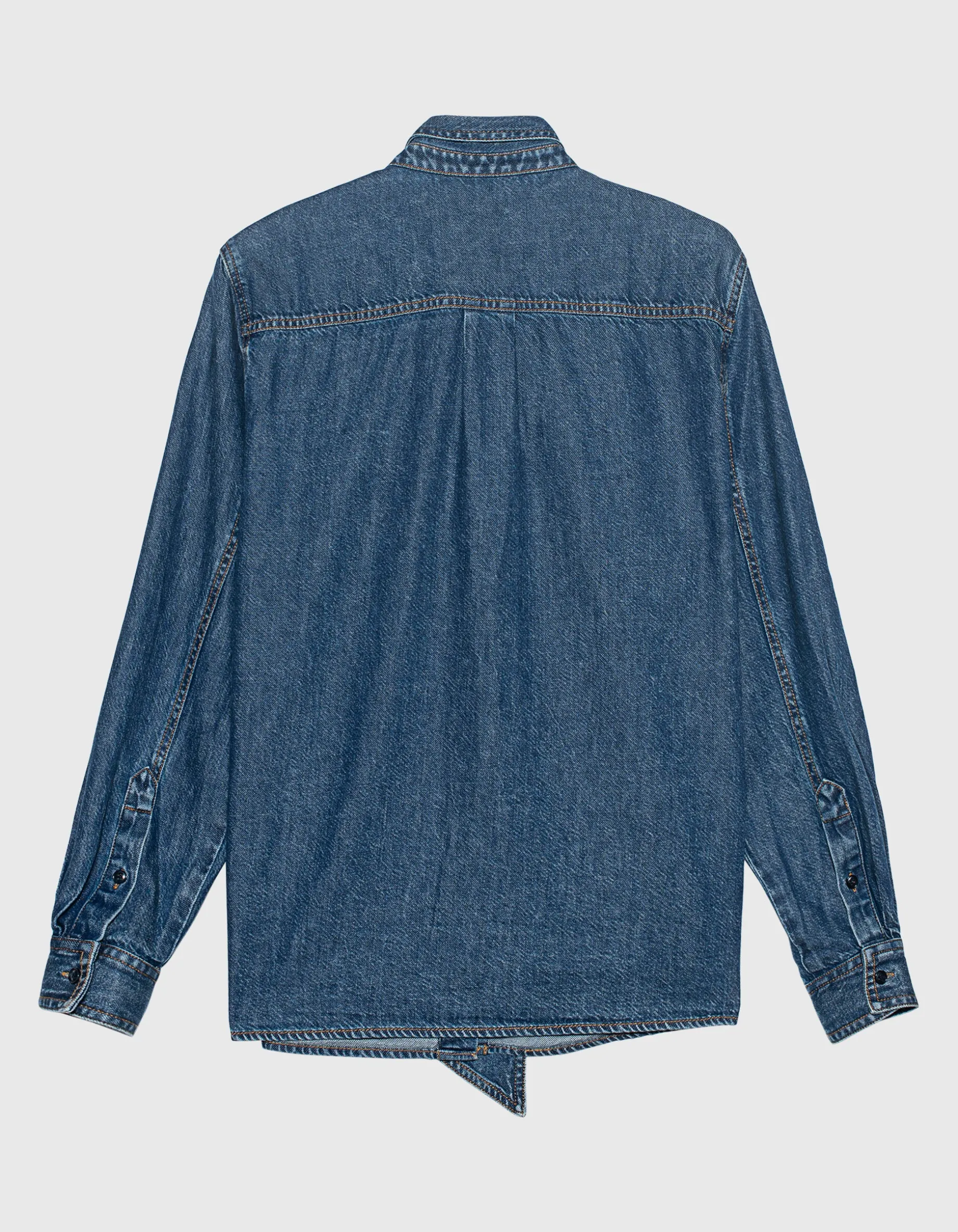 Jeans-Schluppen-Bluse