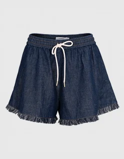 Jeans-Shorts Rhiannon mit Fransen