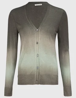 Kaschmir-Cardigan mit Farbverlauf