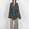 Kaschmir-Jacke mit Bindegürtel