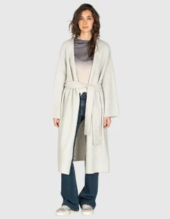 Kaschmir-Mix Cardigan mit Bindegürtel Lyranie