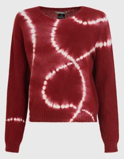 Kaschmirpullover im Batik-Design