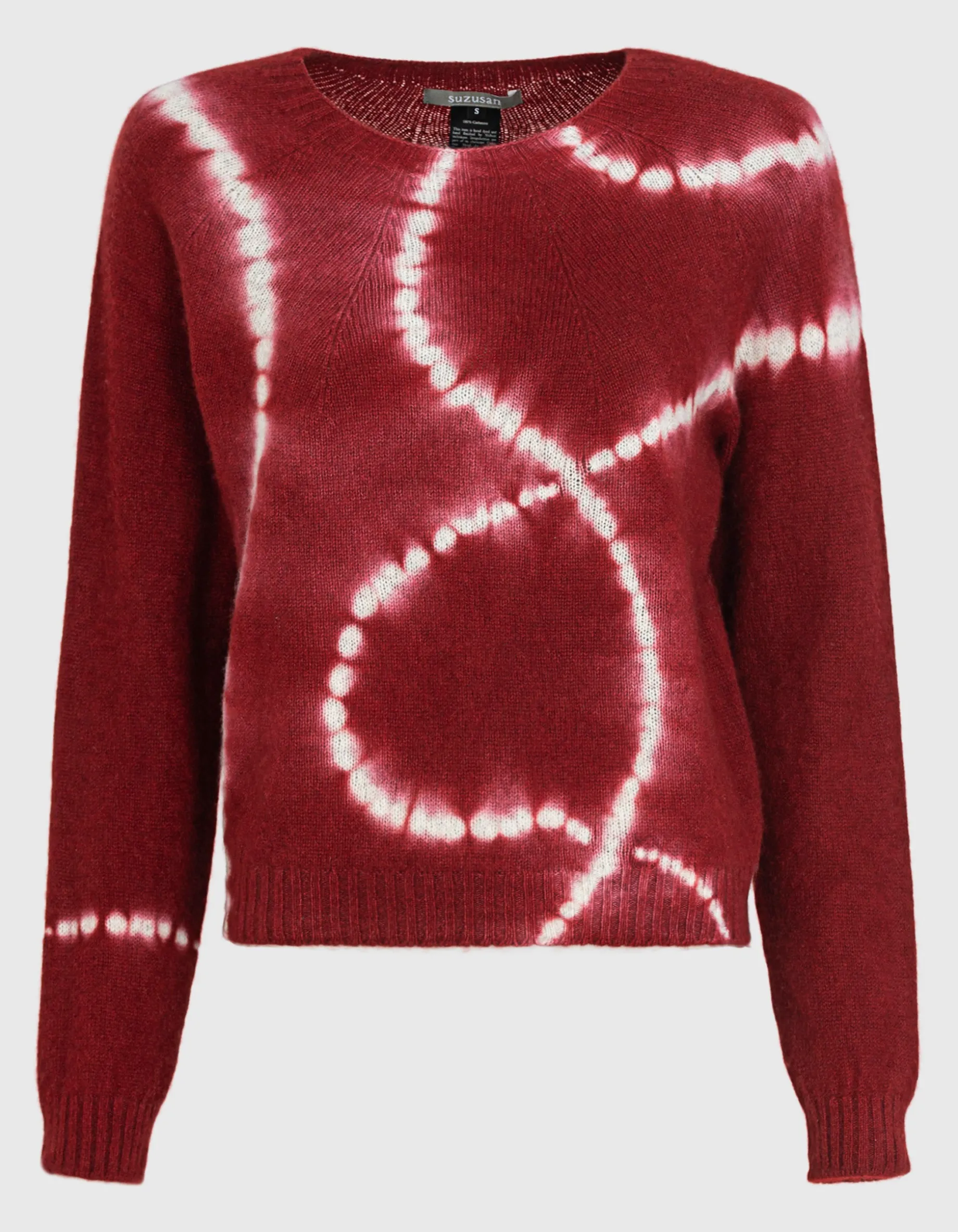 Kaschmirpullover im Batik-Design