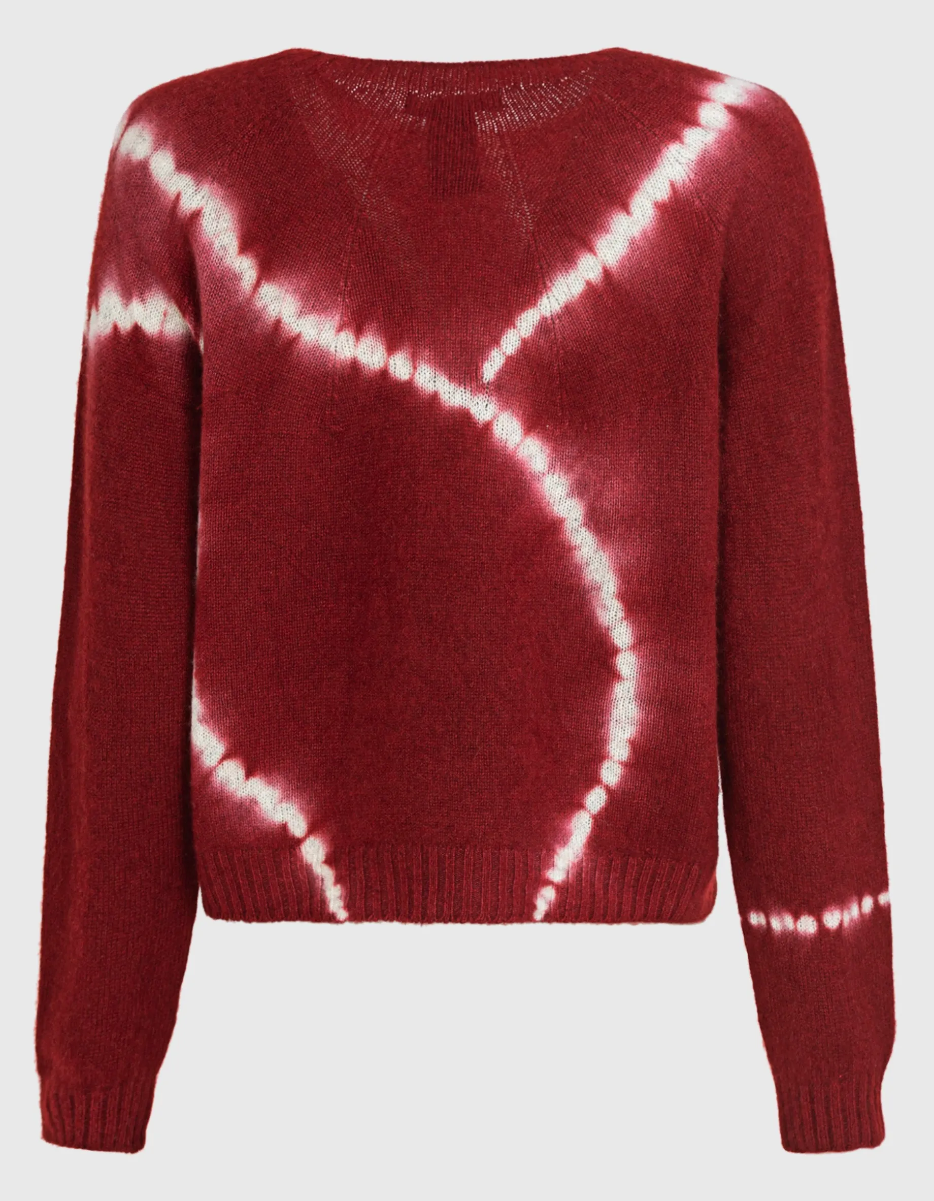 Kaschmirpullover im Batik-Design