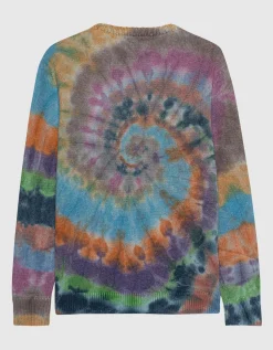 Kaschmir-Pullover mit Batik-Muster