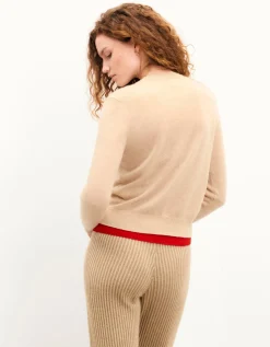 Kaschmir-Pullover mit Rundhalsausschnitt