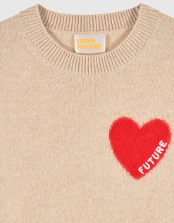Kaschmir-Pullover mit Rundhalsausschnitt