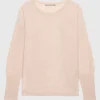 Kaschmirpullover mit Runhalsausschnitt
