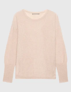 Kaschmirpullover mit Runhalsausschnitt