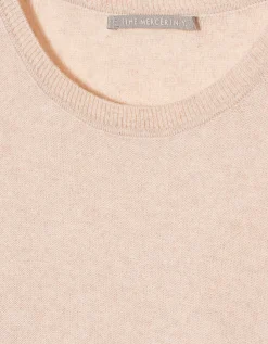 Kaschmirpullover mit Runhalsausschnitt