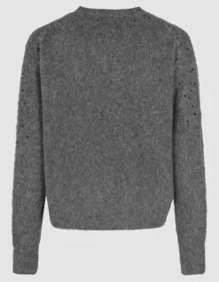 Kaschmirpullover mit Strasssteinen