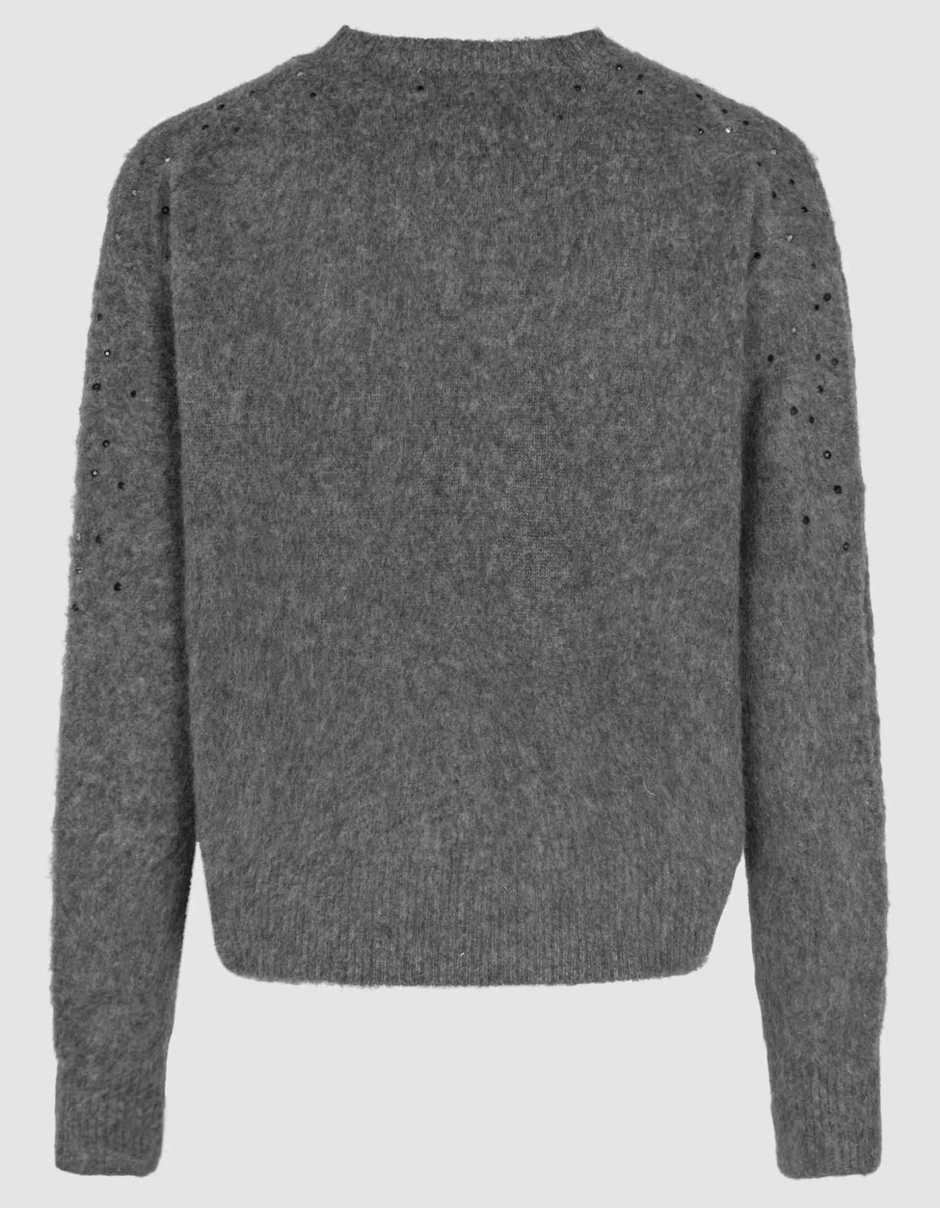 Kaschmirpullover mit Strasssteinen