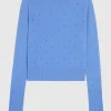 Kaschmir-Pullover Shrunken Pointelle mit Lochstrick-Details