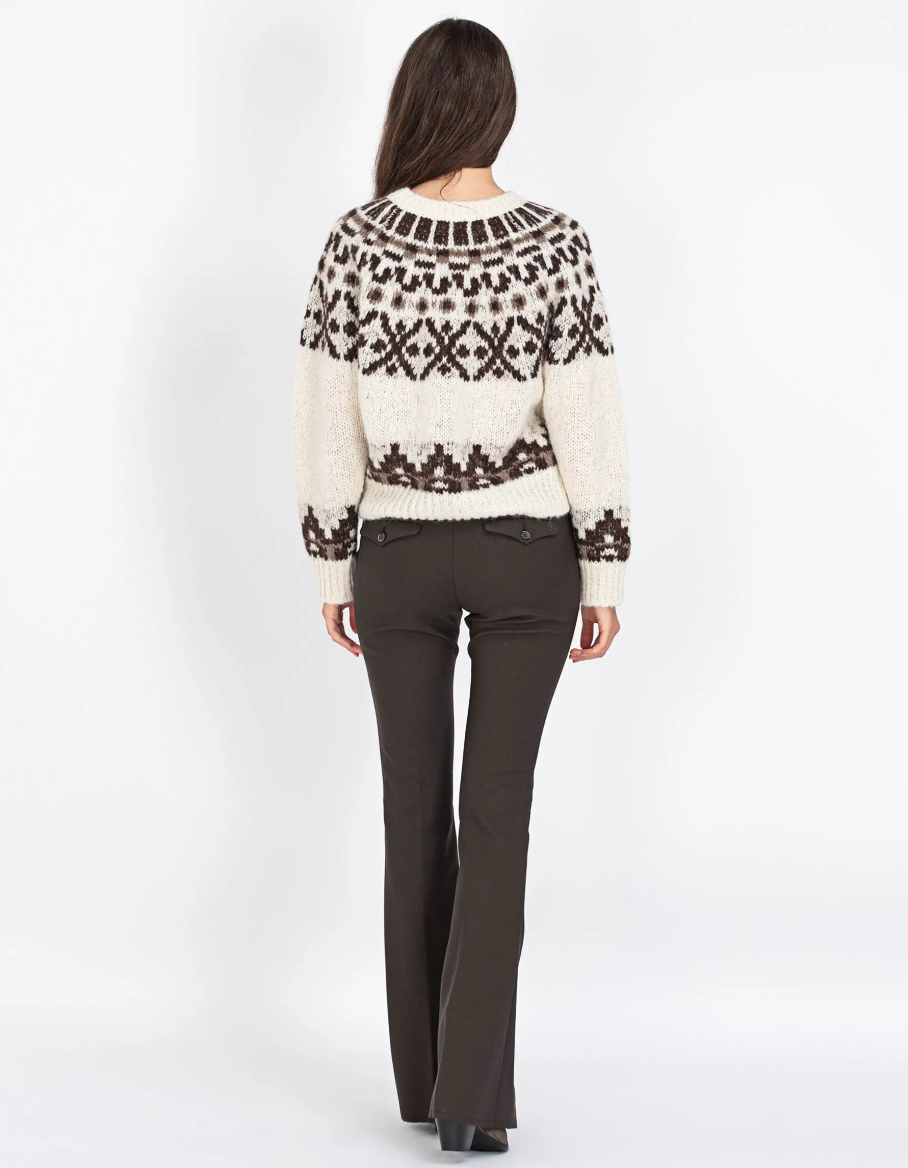 Kick-Flare Chino-Hose