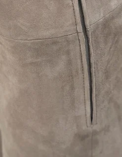 Kick-Flare Veloursleder-Hose Zaragozsa