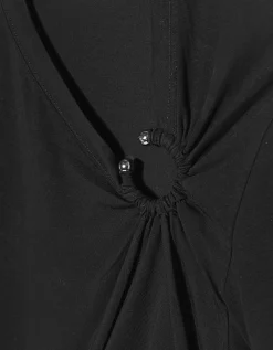 Kleid mit Cut-Outs und Metall-Ringen