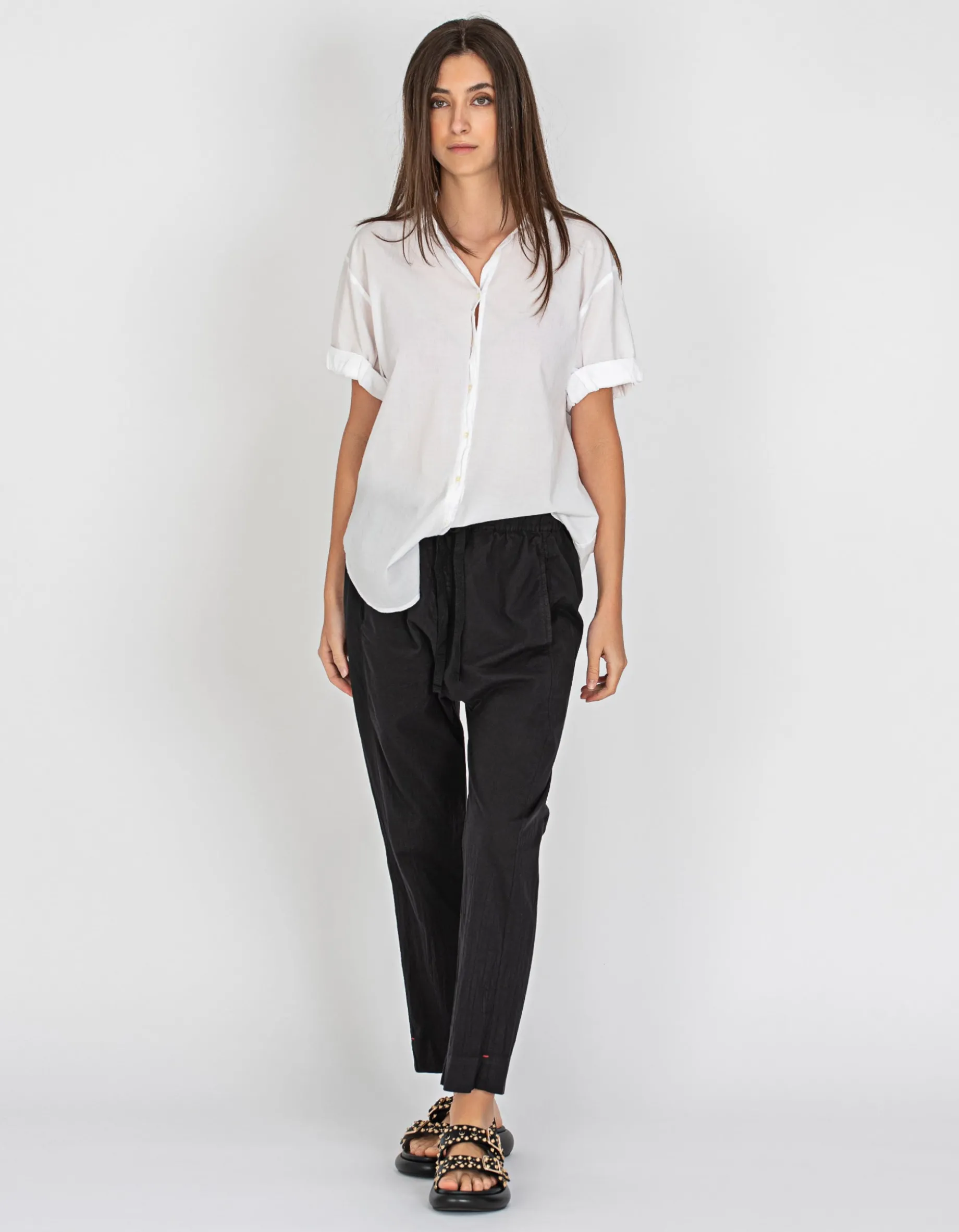 Kurzarm Oversize-Bluse Channing