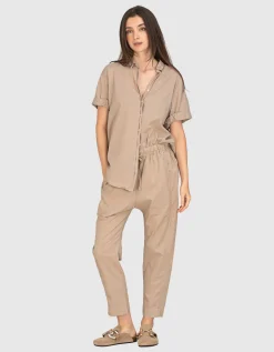 Kurzarm Oversize-Bluse Channing