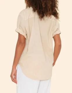 Kurzarm Oversize-Bluse Channing