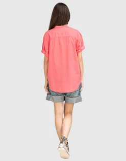 Kurzarm Oversize-Bluse Channing