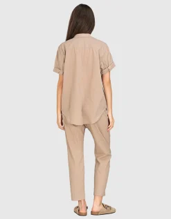 Kurzarm Oversize-Bluse Channing