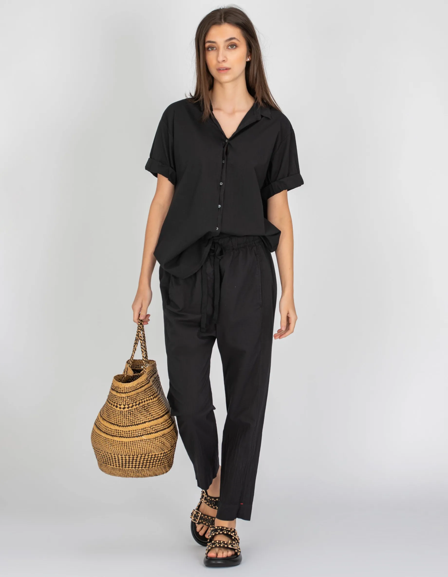Kurzarm Oversize-Bluse Channing