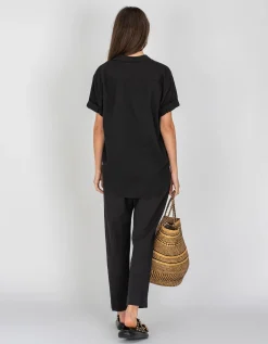 Kurzarm Oversize-Bluse Channing