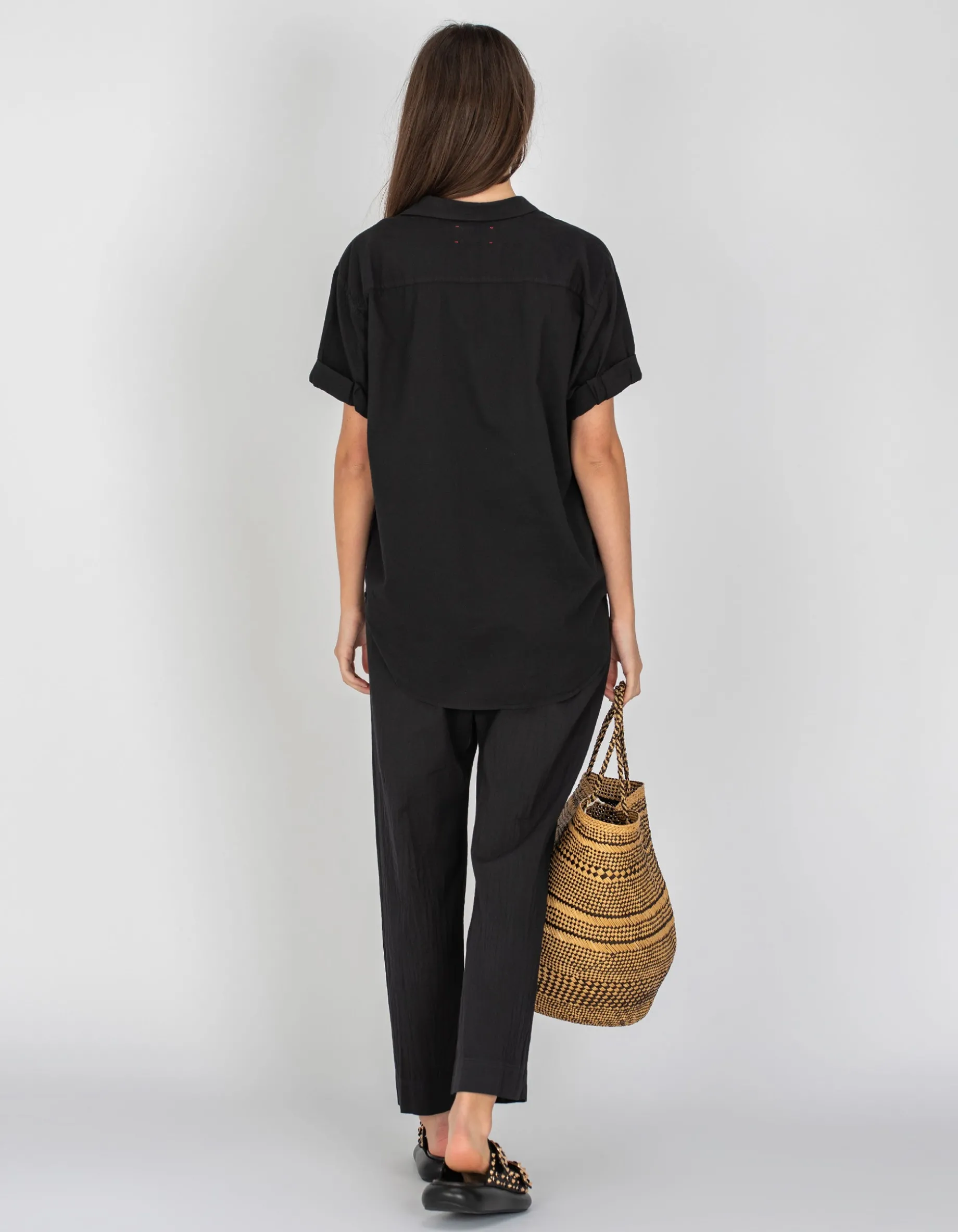 Kurzarm Oversize-Bluse Channing